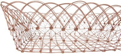 available at m. lynne designs Copper Wire Basket