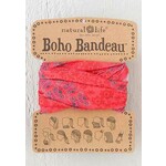 natural life coral grey garland boho bandeau