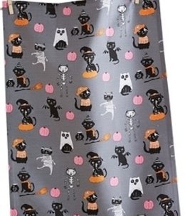 available at m. lynne designs costumed cat tea towel