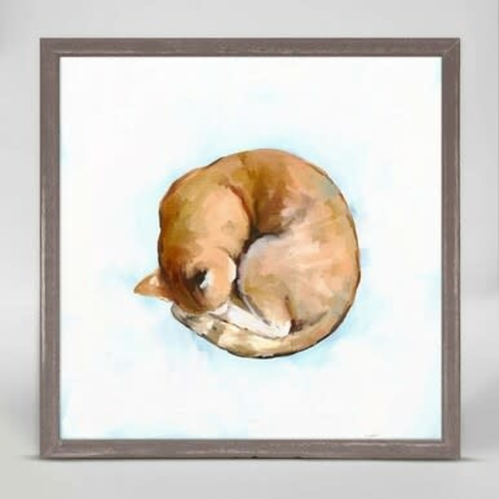 m. lynne designs cozy cat framed canvas