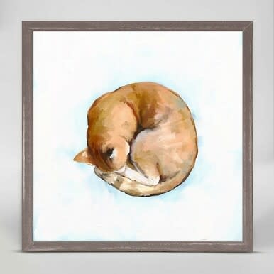 available at m. lynne designs Cozy Cat Framed Canvas