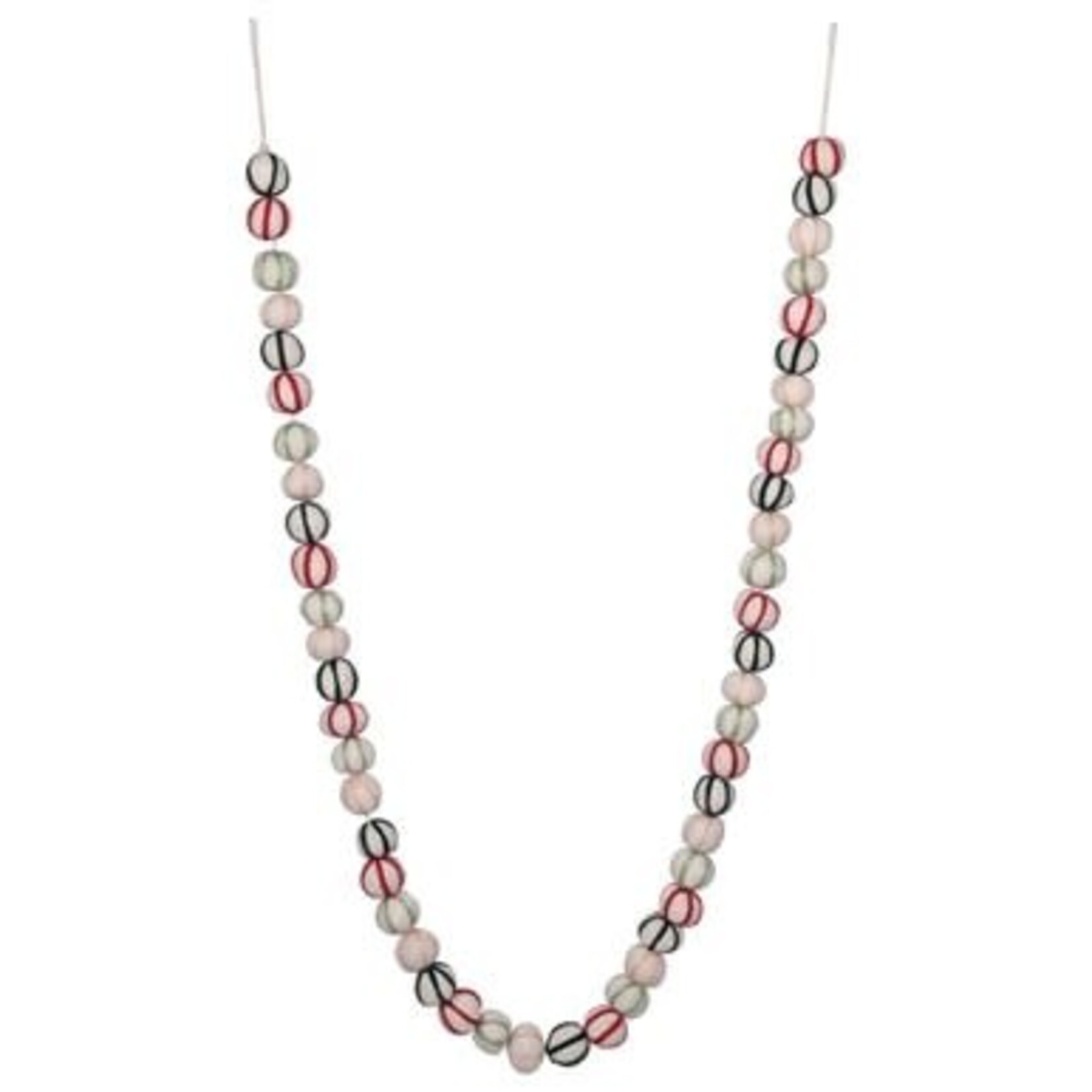 m. lynne designs wool felt cream & embroidery garland
