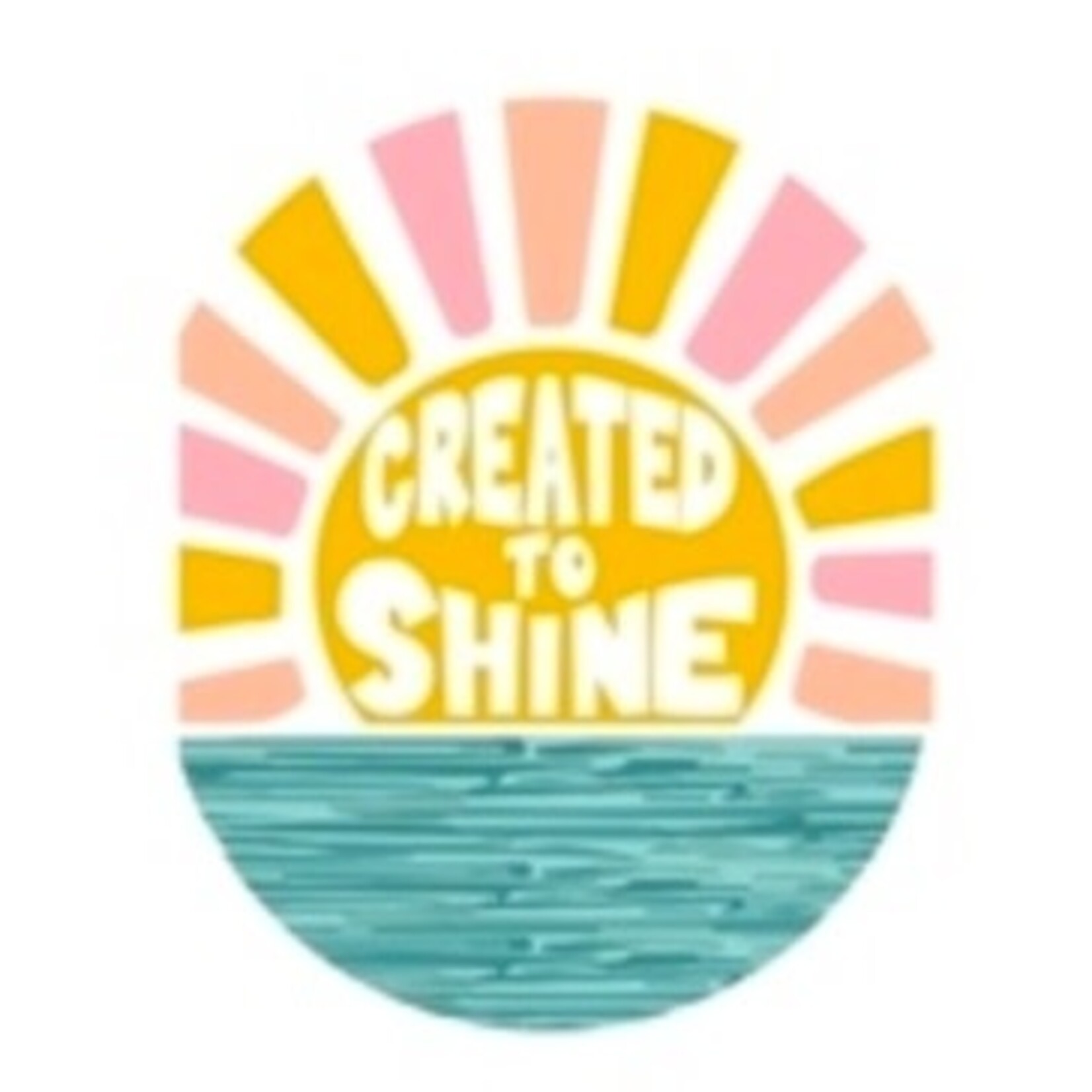 m. lynne designs created to shine sticker