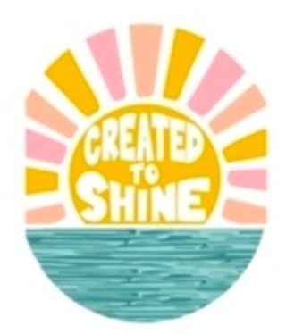 available at m. lynne designs Created to Shine Sticker