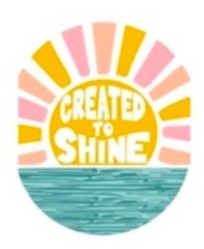 available at m. lynne designs Created to Shine Sticker