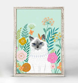 available at m. lynne designs Curious Kitten Framed Canvas