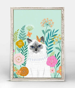 available at m. lynne designs Curious Kitten Framed Canvas