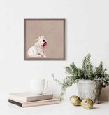 available at m. lynne designs Daisy Pup Framed Canvas