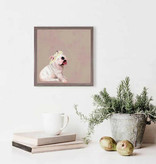 Daisy Pup Framed Canvas