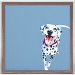 m. lynne designs dalmation framed canvaas
