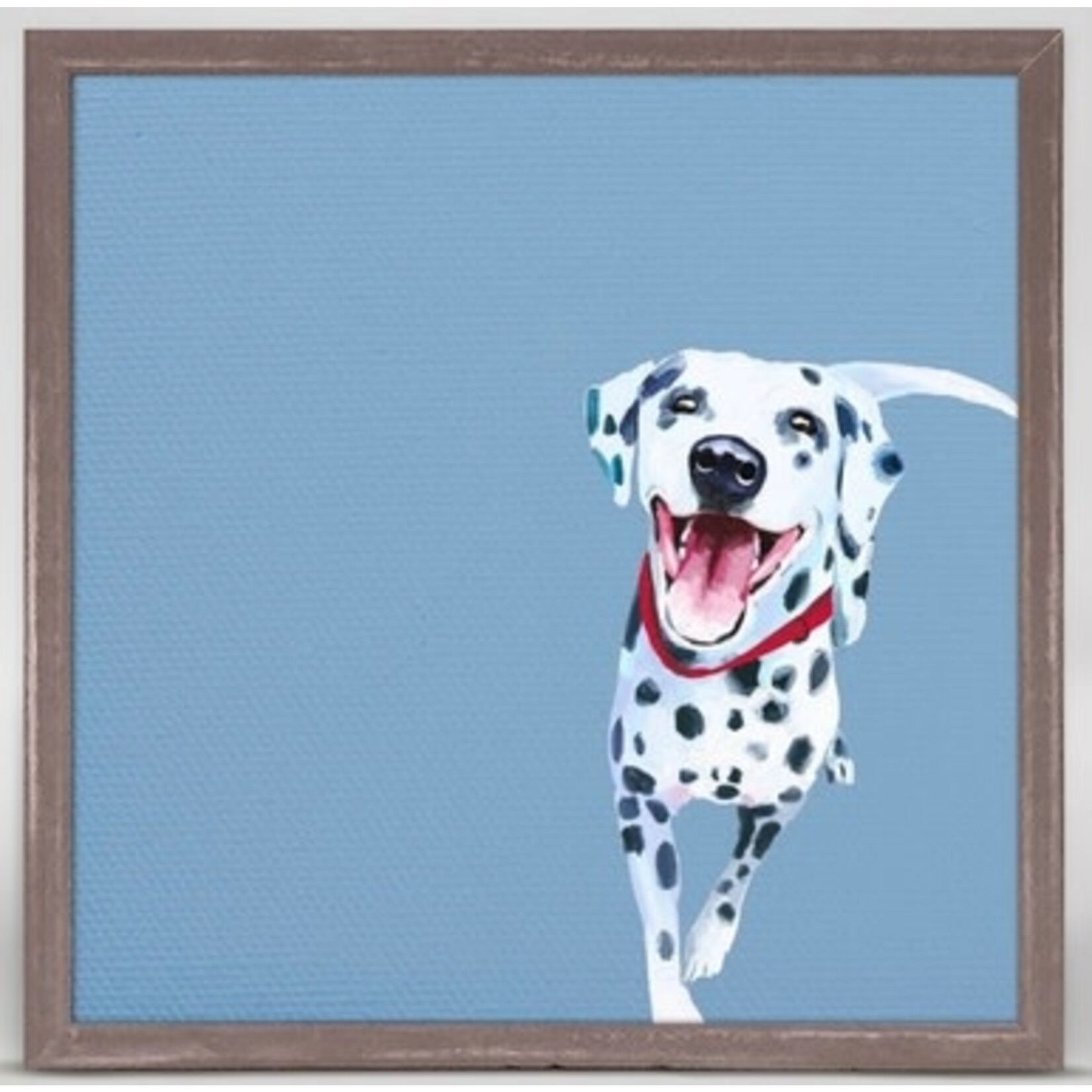 m. lynne designs dalmation framed canvaas
