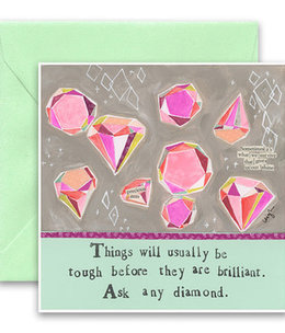 curly girl Diamond Card