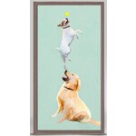 m. lynne designs dog games framed canvas