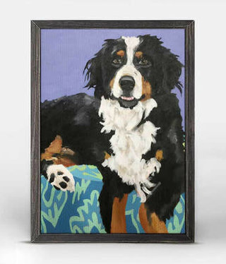 available at m. lynne designs Dog Tales, Kona Framed Canvas