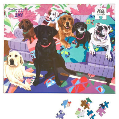 available at m. lynne designs Pup Pals Puzzle