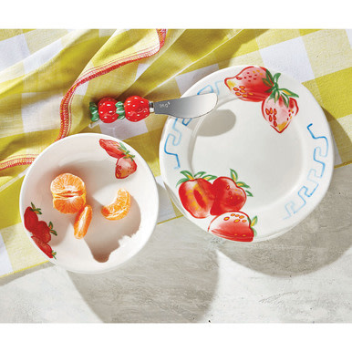 available at m. lynne designs Dolce Vita Strawberry Bowl