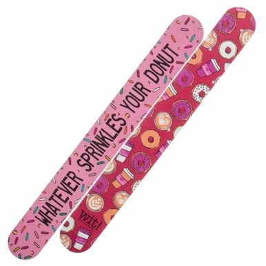 available at m. lynne designs Donut Emery Board