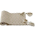 m. lynne designs dot tasseled runner