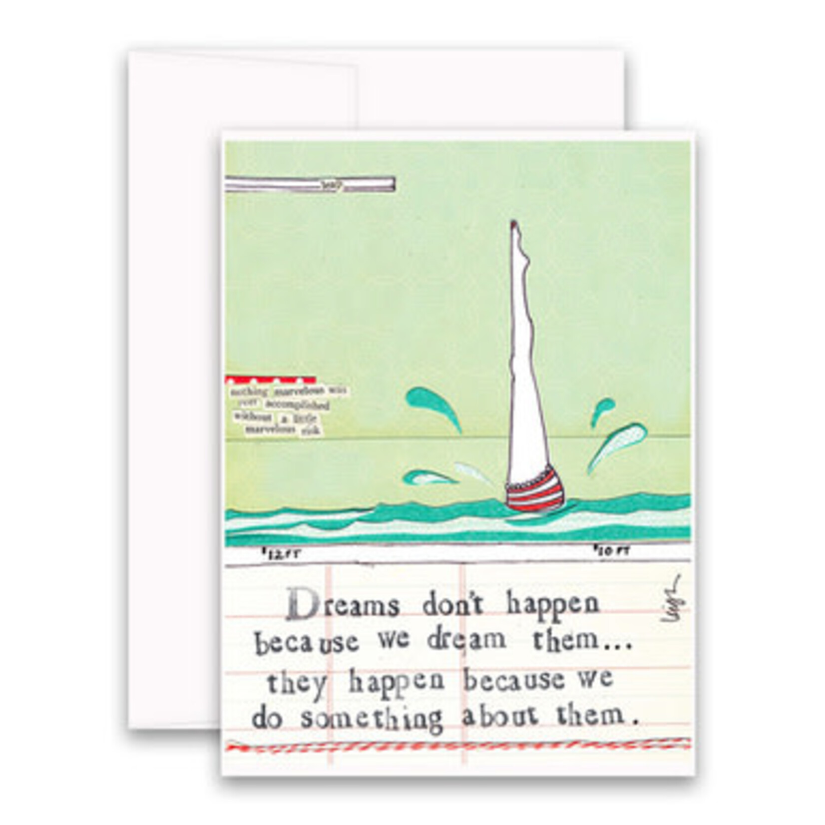 curly girl dreams card