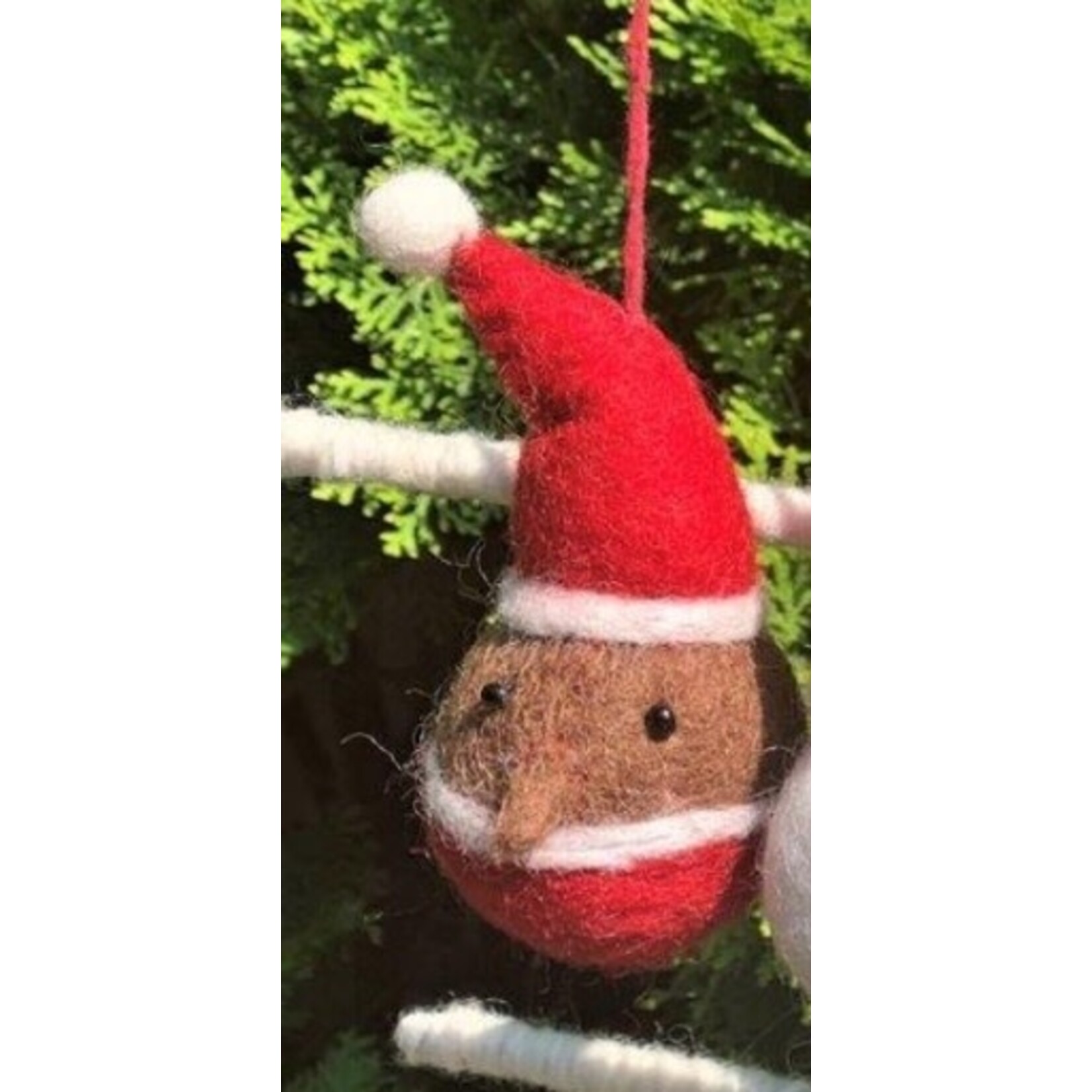 m. lynne designs elf felt ornament