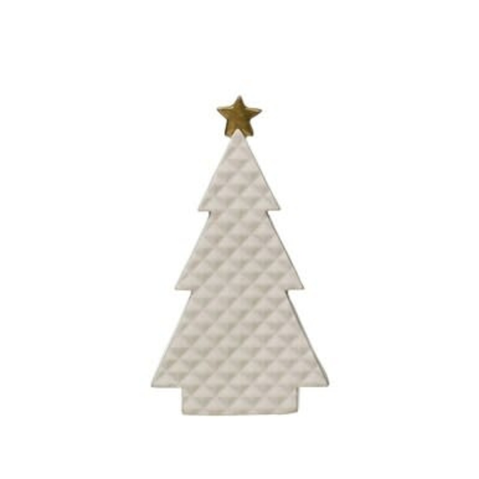 m. lynne designs embossed porcelain gold & white trees