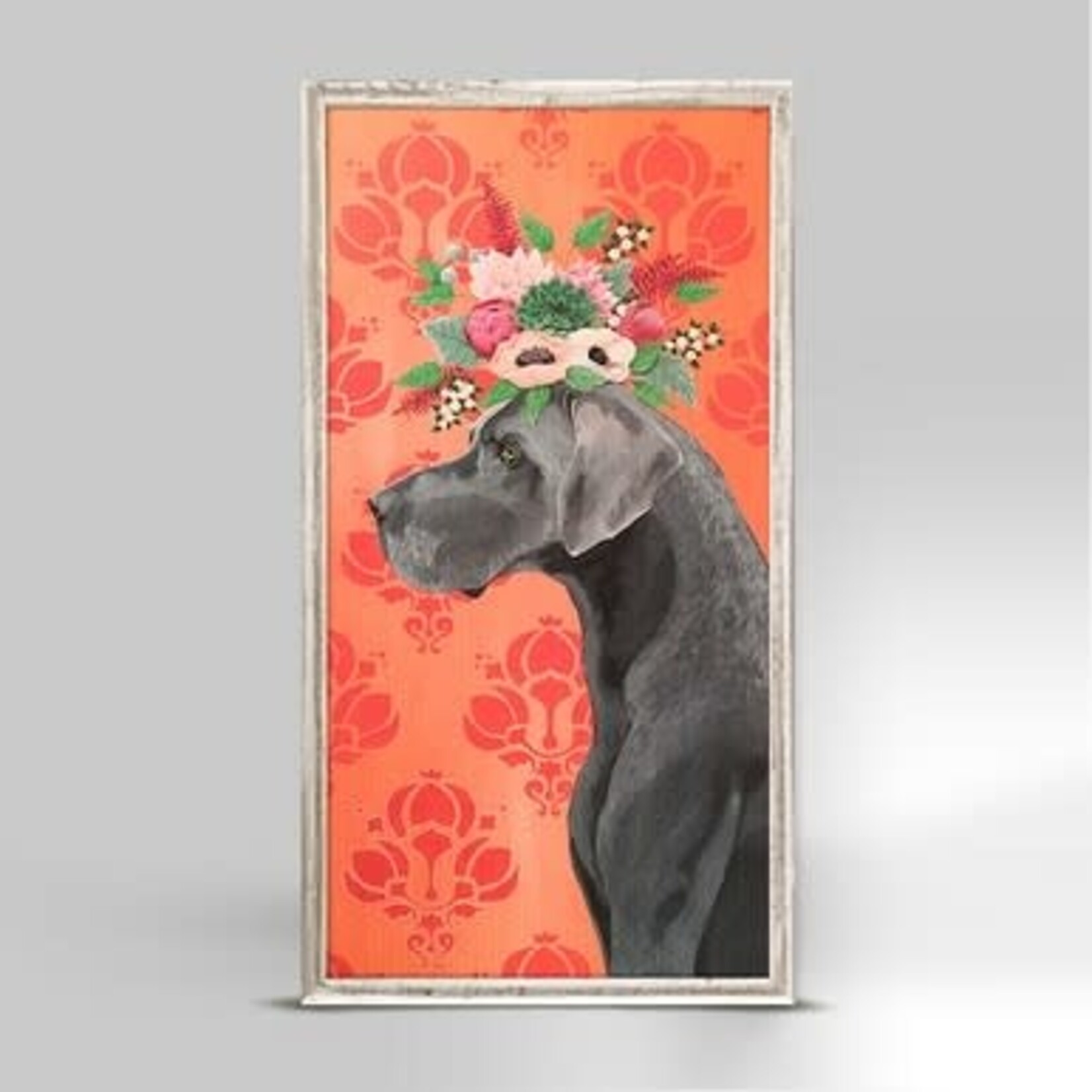 m. lynne designs fabulous great dane framed canvas