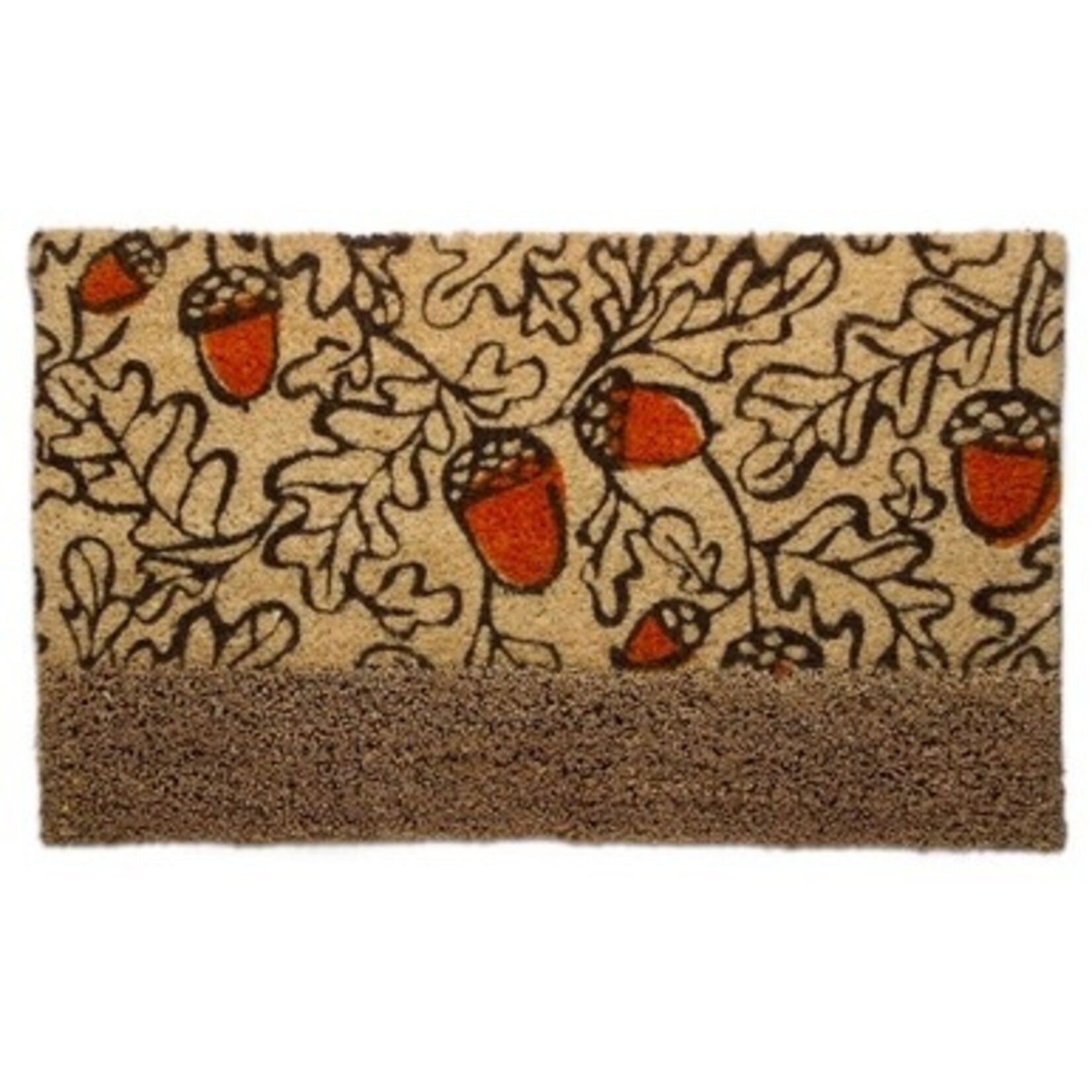 m. lynne designs fall acorn bootscrape coir mat