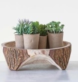 available at m. lynne designs Faux Succulent in Paper Pot