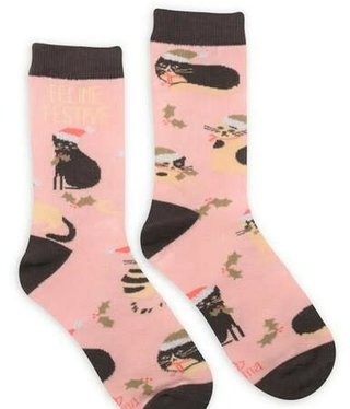Feline Festive Socks