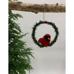 m. lynne designs felt cardinal wreath ornament