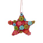 m. lynne designs felt flower star ornament