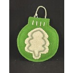 m. lynne designs felted ornament with tree