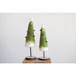m. lynne designs felted wool tree with red dots