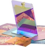 available at m. lynne designs Floral Iridescent Desk Stand