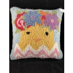 m. lynne designs flower crown chick hook pillow