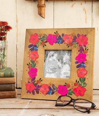 natural life Folk Flowers Picture Frame
