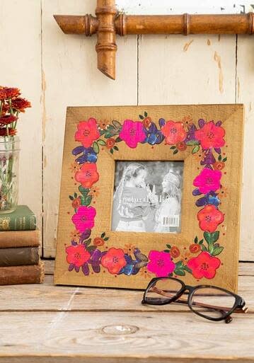 natural life Folk Flowers Picture Frame