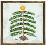m. lynne designs forest pine evergreen framed canvas