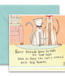 curly girl four legs card