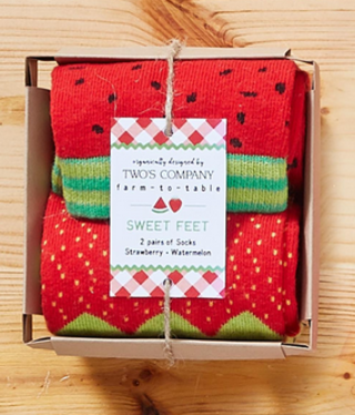 available at m. lynne designs Fresh Picked Socks in Coordinating Gift Box