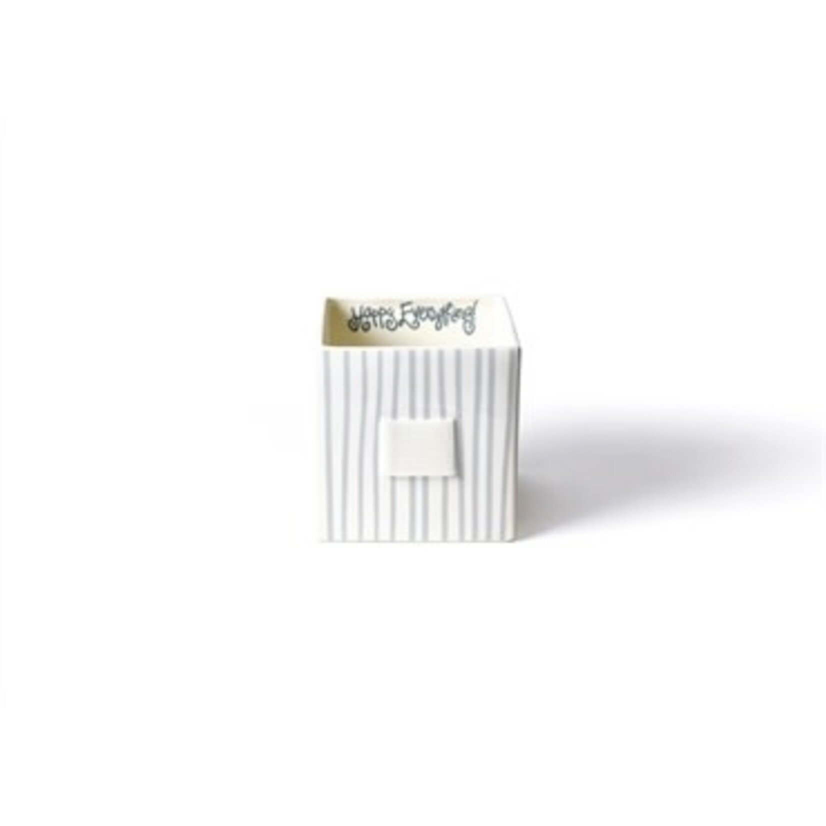 happy everything stone stripe medium mini nesting cube