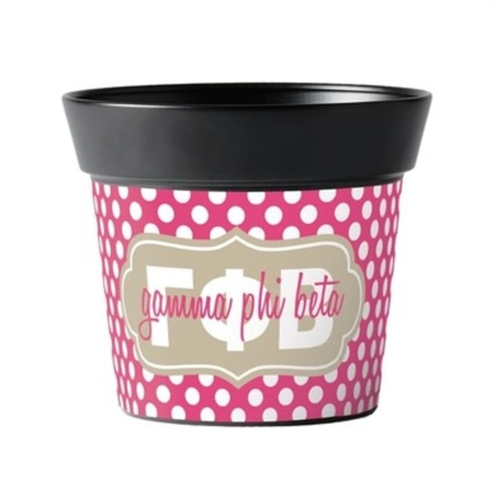 m. lynne designs gamma phi beta art pot