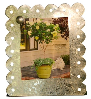 available at m. lynne designs Galvanized Upright Board