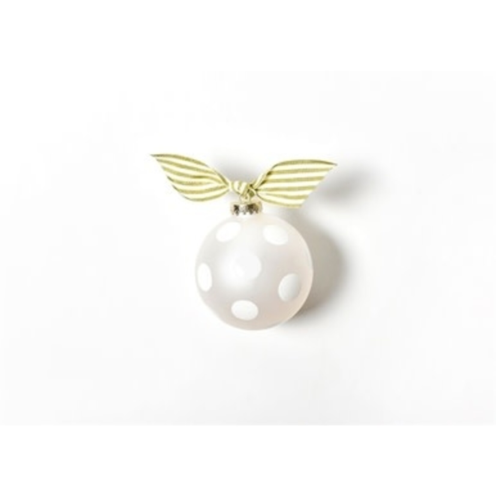 coton colors gamma phi beta gold glitter glass ornament