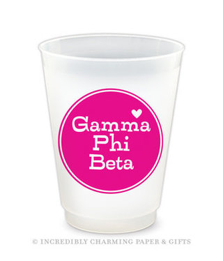 available at m. lynne designs Gamma Phi Beta Love Frost Flex Cup