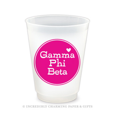 available at m. lynne designs Gamma Phi Beta Love Frost Flex Cup