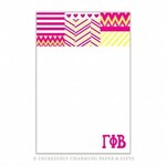 m. lynne designs gamma phi beta medley notepad
