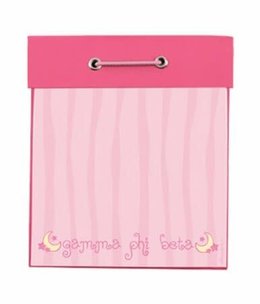 available at m. lynne designs Gamma Phi Beta Square Notepad