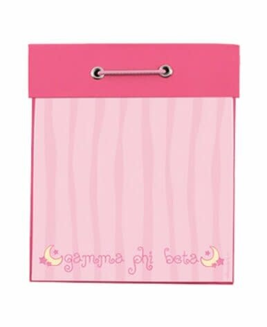 available at m. lynne designs Gamma Phi Beta Square Notepad