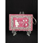 m. lynne designs gamma phi beta zebra keychain